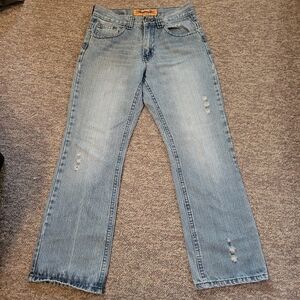 Light Blue Distressed Jeans